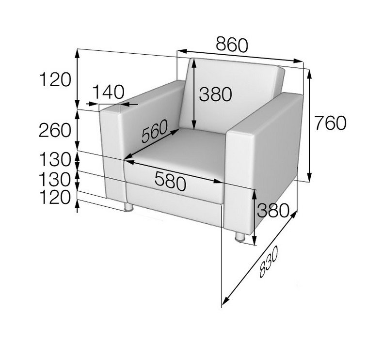 Диван офисный ОФИС - вид 3